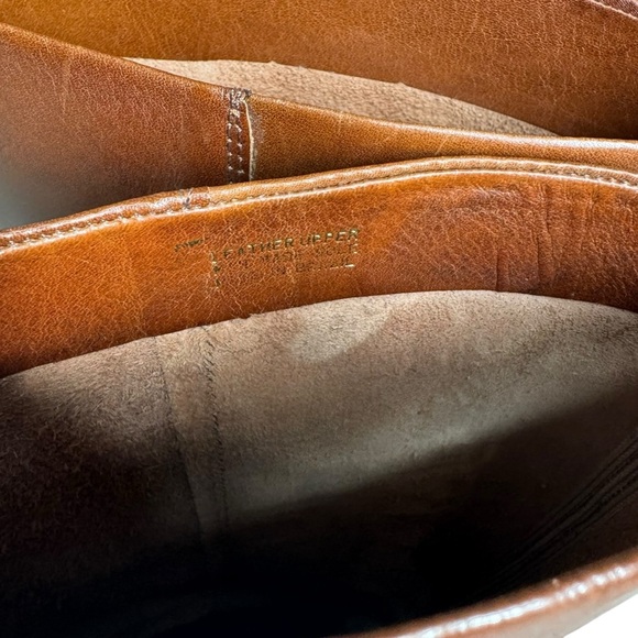 Vintage Etienne Aigner Womens Riding Boot Sz 7.5 Brown Leather Equestrian Preppy - Picture 11 of 14